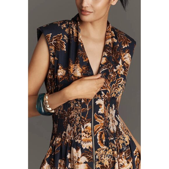 NWT Size 1X - Anthropologie The Tommie Cotton Zip-Front Midi Dress (NWT US$ 178) - Picture 5 of 16